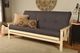 Kodiak Furniture Monterey Twill Gray/Antique White Full Futon with Mattress-1