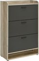 Coaster® Denia Antique Pine/Gray 3-Tier Shoe Storage Cabinet-0