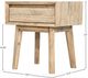 LH Home Gia Light Driftwood 1-Drawer Nightstand -1
