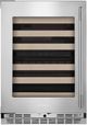 Kitchenaid® 24" PrintShield™ Stainless Built-In Wine Cooler with Full-Extension Wood-Front Racks-4