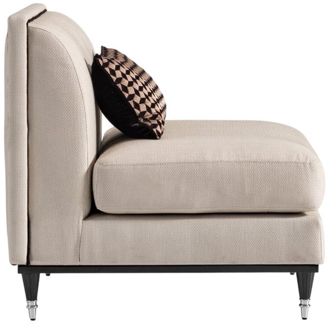 Michael Amini® La Francaise Black/Cafe Armless Chair-3