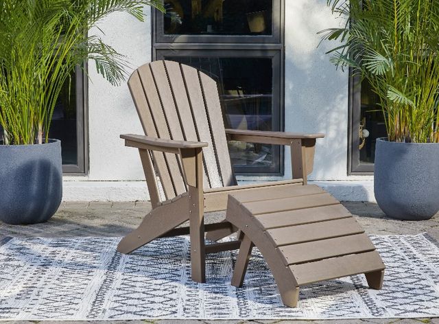 Signature Design by Ashley® Sundown Treasure 2-Piece Grayish Brown Outdoor Seating Set-3