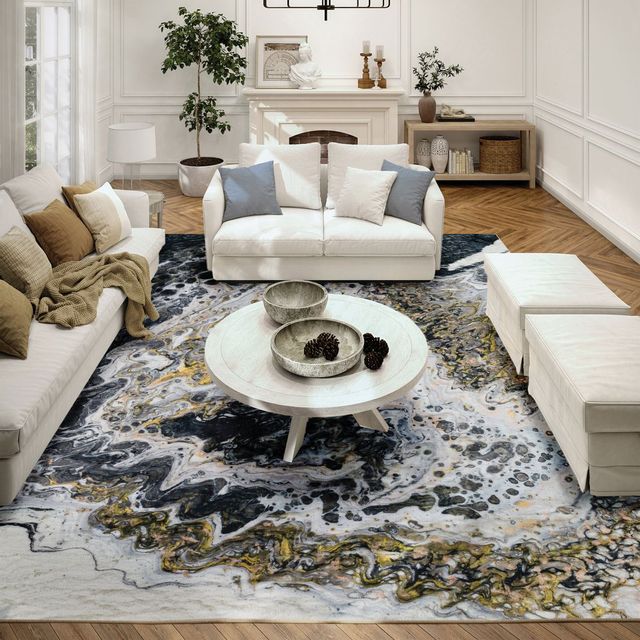 Dalyn™ Rug Company Kikiamo KK13 Graphite 5'x8' Area Rug-3