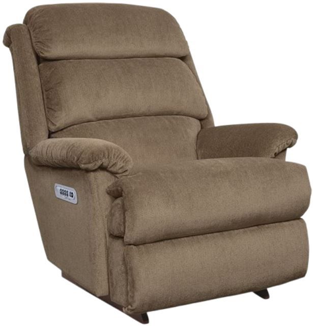 La-Z-Boy® Astor Mocha Power Rocking Recliner with Headrest and Lumbar-0