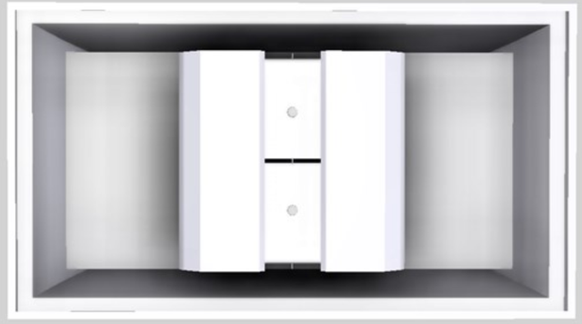 Vent-A-Hood® Designer Series 54" White Island Range Hood-2