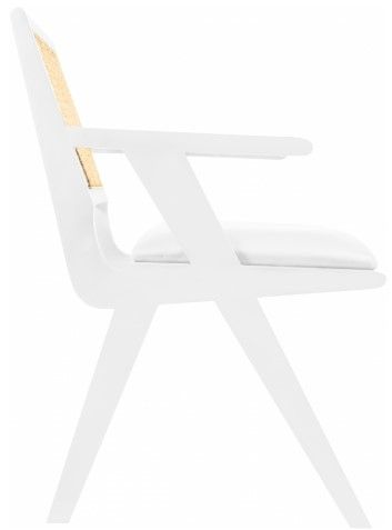 Meridian Furniture Abby White Arm Chair-3