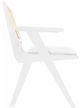 Meridian Furniture Abby White Arm Chair-3