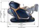 Cozzia® Zen Duo Champagne/Navy Massage Chair-5
