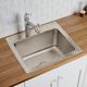 Elkay Lustertone® Classic Lustrous Satin 25" x 22" x 12-1/8" 1-Hole Single Bowl Drop-In Sink-2