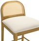 Armen Living Lucio 4-Piece Amber Glow/White Counter Stool Set-5