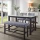 ACME Furniture Yelena White Counter Height Table with Weathered Espresso Base-1