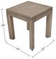 Nest Home Collections Luke II Antique Natural Square End Table-2