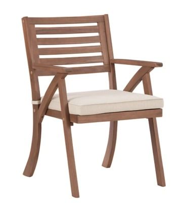 Signature Design by Ashley® Vallerie 3-Piece Natural Teak Outdoor Chairs with Table Set-2