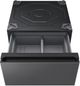 Samsung Bespoke AI 27" W x 15" H Dark Steel Laundry Pedestal with Storage Drawer-1