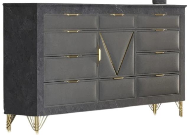 New Classic® Home Furnishings Symmetry Charcoal Dresser-0