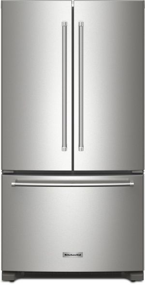 KitchenAid® 36 in. 20.0 Cu. Ft. PrintShield™ Stainless Steel Counter Depth French Door Refrigerator