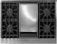 Viking® 5 Series 36" Nantucket Pro Style Dual Fuel (LP) Range with Polished Chrome Trim-4