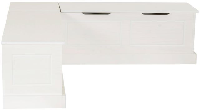 Linon Norah White Backless Breakfast Nook-4