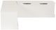 Linon Norah White Backless Breakfast Nook-4