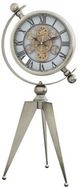 YHD Silver Astrolabe Metal Tripod Clock-0