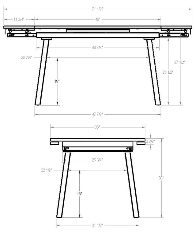 Amisco Customizable Lewis Dining Table-2