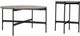 Zuo® Modern Malo 2-piece Gray Coffee Tables with Black Metal Base-2