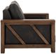 International Furniture Direct Walnut Black/Lacquer Reddish Brown Accent Chair-3