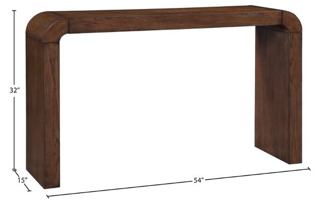 Meridian Furniture Toulon Brown Walnut Console Table-4
