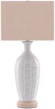 Currey & Company Saraband Beige/Cream/Sky Blue Table Lamp-1