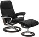 Stressless® by Ekornes® Customizable Consul Medium Manual Recliner and Ottoman with Signature Base-0
