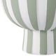 Sagebrook Home 2-Piece Green/White Scallop Edge Striped Planter Set-4