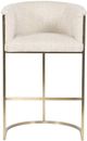 Vanguard® Furniture Vanguard Skye Novum Dove/Satin Brass Bar Stool-1