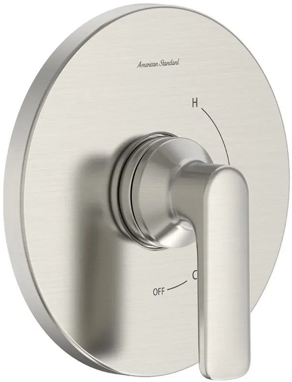 American Standard Aspirations Brushed Nickel Pressure Balance Valve Trim with Double Ceramic Pressure Balance Cartridge and Lever Handle-0