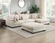 Homelegance® Traverse 4-Piece Beige Modular Sectional with Reversible Chaise and Ottoman-1