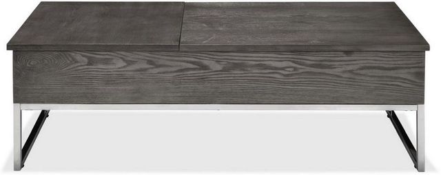 Mazin Furniture Harmony Gray Lift Top Coffee Table with Chrome Base -1
