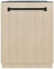 ZLINE Autograph Edition Monument 24" Panel Ready 3rd Rack Tall Tub Top Control Built In Dishwasher with Matte Black Handle-0