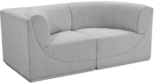 Meridian Furniture Ollie 2-Piece Gray Modular Sofa-0