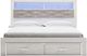 Signature Design by Ashley® Altyra White Queen Upholstered Bookcase Bed with Storage-1