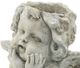A & B Home Off White 11" Cherub Angel Planter-5