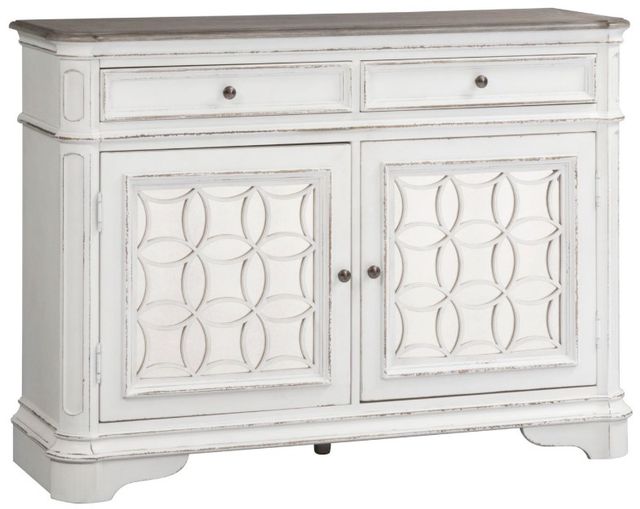 Liberty Furniture Magnolia Manor Antique White/Weathered Bark Dining Buffet-0