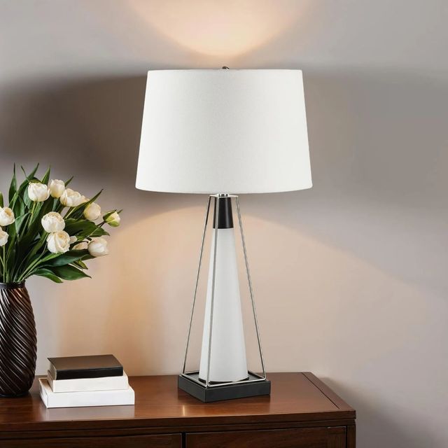 Renwil® Everren Navagio Matte Black/Nickel/White Table Lamp-3