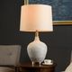 StyleCraft Ridged White Wash Table Lamp-3
