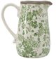 A & B Home Green/White Pitcher Vase-0