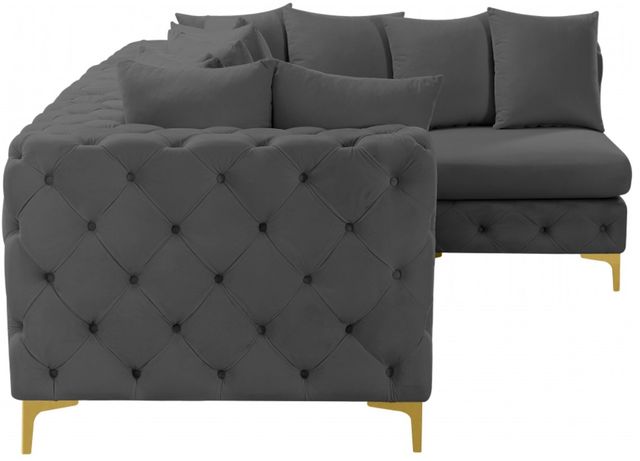 Meridian Furniture Tremblay 4-Piece Grey Modular Sectional Set-1