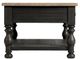 Riverside Furniture Barrington Antique Oak Rectangular Coffee Table with Matte Black Base-2