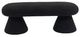 Meridian Furniture Drum Black Faux Shearling Teddy Fabric Upholstered Bench-1