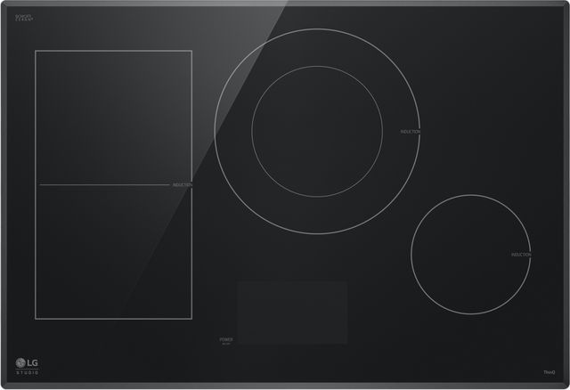LG Studio 30" Black Induction Cooktop -0