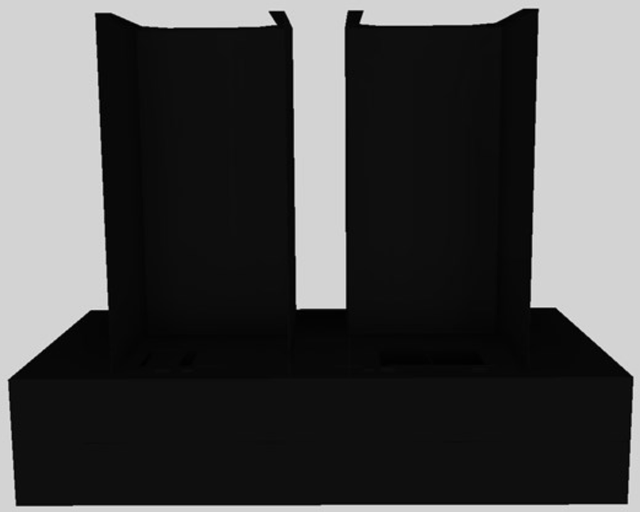 Vent-A-Hood® 42" Black Contemporary Wall Mounted Range Hood-3