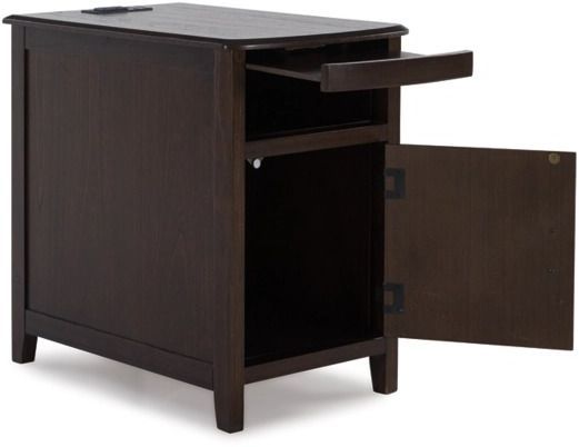 Signature Design by Ashley® Devonsted Dark Brown Chairside End Table-1