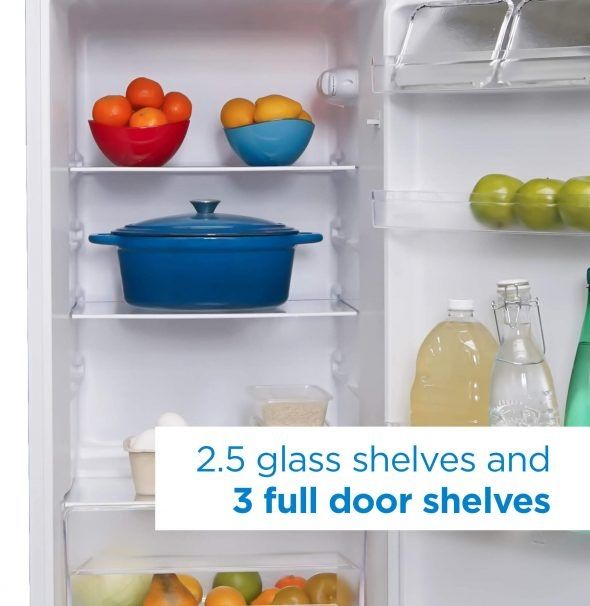 Danby® 7.4 Cu. Ft. White Counter Depth Top Freezer Refrigerator-1